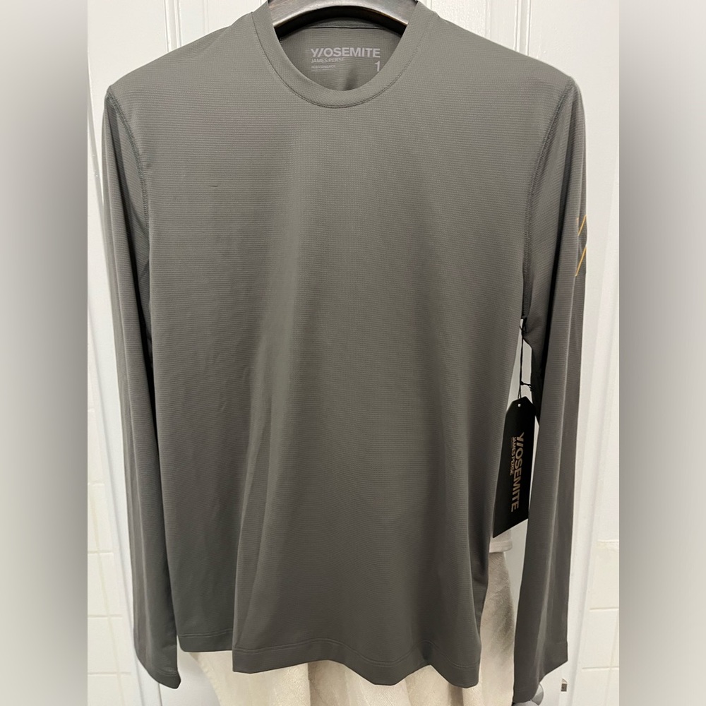 NWT James Perse Y/Osemite Los Angeles performance long sleeve shirt size 1 small